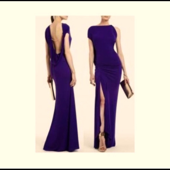 BCBG Max Azria Fran Asymmetrical Evening Gown. Size XS - Picture 2 of 3